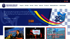 What Hou.edu.vn website looked like in 2018 (5 years ago)