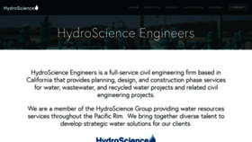What Hydroscience.com website looked like in 2018 (5 years ago)