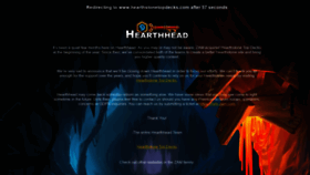 What Hearthhead.com website looked like in 2018 (5 years ago)