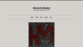 What Heavenlymonkey.com website looked like in 2018 (5 years ago)