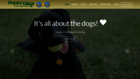 What Happydogsplayandstay.com website looked like in 2018 (5 years ago)