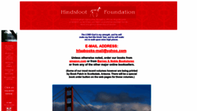 What Hindsfoot.org website looked like in 2018 (5 years ago)
