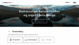What Helsetjenester.no website looked like in 2018 (5 years ago)