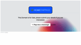 What Homestartpage.com website looked like in 2018 (5 years ago)