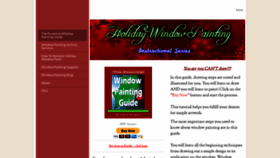 What Holidaywindowpaint.com website looked like in 2018 (5 years ago)
