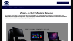 What Hmcomputers.com.au website looked like in 2018 (5 years ago)