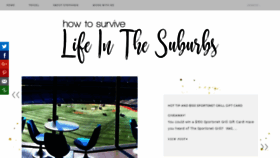 What Howtosurvivelifeinthesuburbs.com website looked like in 2018 (5 years ago)