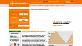 What Heizpellets24.de website looked like in 2018 (5 years ago)