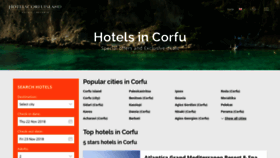 What Hotelscorfuisland.com website looked like in 2018 (5 years ago)