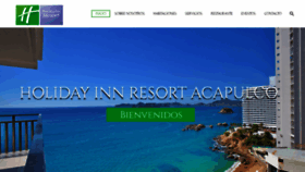 What Holidayinnresortacapulco.com.mx website looked like in 2018 (5 years ago)