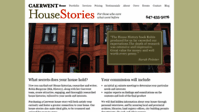 What Housestories.ca website looked like in 2018 (5 years ago)