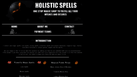 What Holisticspells.com website looked like in 2018 (5 years ago)