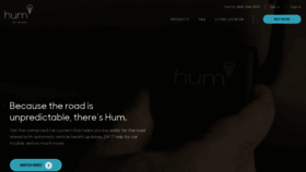 What Hum.com website looked like in 2018 (5 years ago)