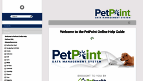 What Help.petpoint.com website looked like in 2018 (5 years ago)