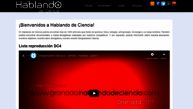 What Hablandodeciencia.com website looked like in 2018 (5 years ago)