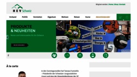 What Hev-schweiz.ch website looked like in 2018 (5 years ago)