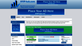 What Hyip-hub.com website looked like in 2018 (5 years ago)