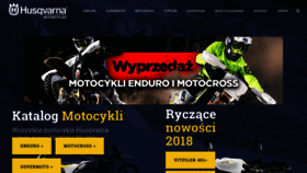 What Husqvarnamotocykle.pl website looked like in 2018 (5 years ago)