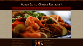 What Hunanspringrestaurant.com website looked like in 2018 (5 years ago)