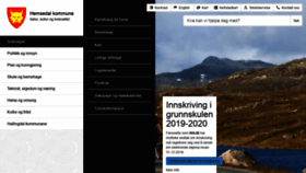 What Hemsedal.kommune.no website looked like in 2018 (5 years ago)