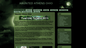 What Hauntedathensohio.com website looked like in 2018 (5 years ago)