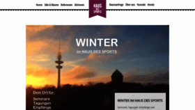 What Hausdessports.de website looked like in 2018 (5 years ago)