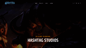 What Hashtagstudios.com website looked like in 2018 (5 years ago)