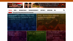 What Humas.polri.go.id website looked like in 2018 (5 years ago)