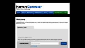 What Harvardgenerator.com website looked like in 2018 (5 years ago)