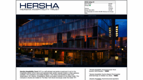 What Hersha.com website looked like in 2018 (5 years ago)