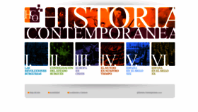 What Historiacontemporanea.com website looked like in 2018 (5 years ago)