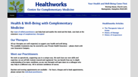 What Healthworksclinic.co.uk website looked like in 2018 (5 years ago)