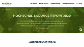 What Hochschulbildungsreport2020.de website looked like in 2018 (5 years ago)
