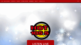 What Hot1055fm.com website looked like in 2018 (5 years ago)