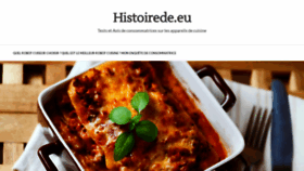 What Histoirede.eu website looked like in 2018 (5 years ago)