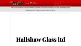 What Hallshaw.co.uk website looked like in 2018 (5 years ago)