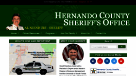 What Hernandosheriff.org website looked like in 2018 (5 years ago)