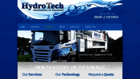 What Hydrotech.co.nz website looked like in 2018 (5 years ago)