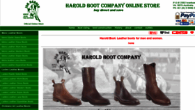 What Haroldbootstore.com.au website looked like in 2018 (5 years ago)