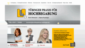 What Hochbegabung-tuebingen.de website looked like in 2018 (5 years ago)