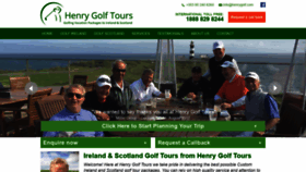 What Henrygolf.com website looked like in 2018 (5 years ago)