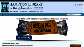 What Hamptonlibrary.org website looked like in 2018 (5 years ago)