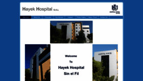 What Hayekhospital.com website looked like in 2018 (5 years ago)