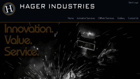 What Hagerindustrieswy.com website looked like in 2018 (5 years ago)