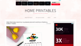What Homeprintables.com website looked like in 2018 (5 years ago)