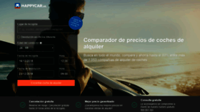 What Happycar.es website looked like in 2018 (5 years ago)