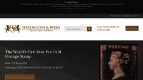 What Harringtonstamps.co.uk website looked like in 2018 (6 years ago)