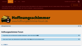 What Hoffnungsschimmer-forum.de website looked like in 2018 (5 years ago)