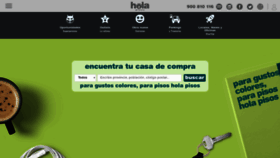What Holapisos.com website looked like in 2018 (5 years ago)