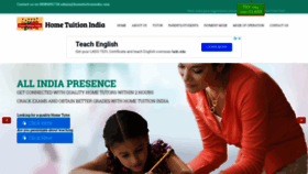 What Hometuitionindia.com website looked like in 2018 (5 years ago)